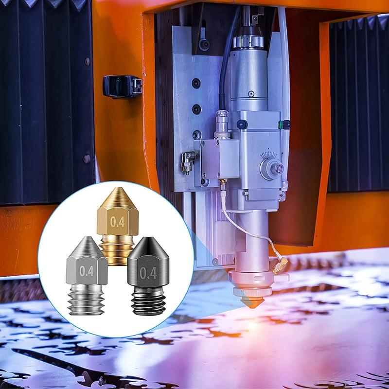 Mk8 Nozzles 3D Printer Extruder Nozzles Hardened Steel Stainless Steel Brass Nozzle for MK8 Makerbot Ender