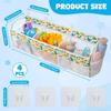 3 Compartment Horizontal Large Openings Bath Toy Organizer for Tub Capacity Upgrade Bath Storage and Holder Easy Sorting