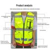 Customizable Waterproof Reflective Motorcycle Safety Vest
