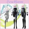 Conjunto de Fantasia Cosplay de Traje de Corrida Hatsune Miku Para Mulheres Tecidos de Alta Qualidade Acabamento Cuidadoso Design Autêntico