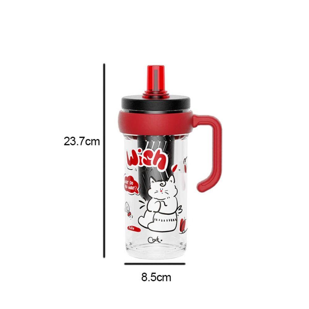 800ml Straw Cups Plastic Drinking Bottle New Sports Water Bottle