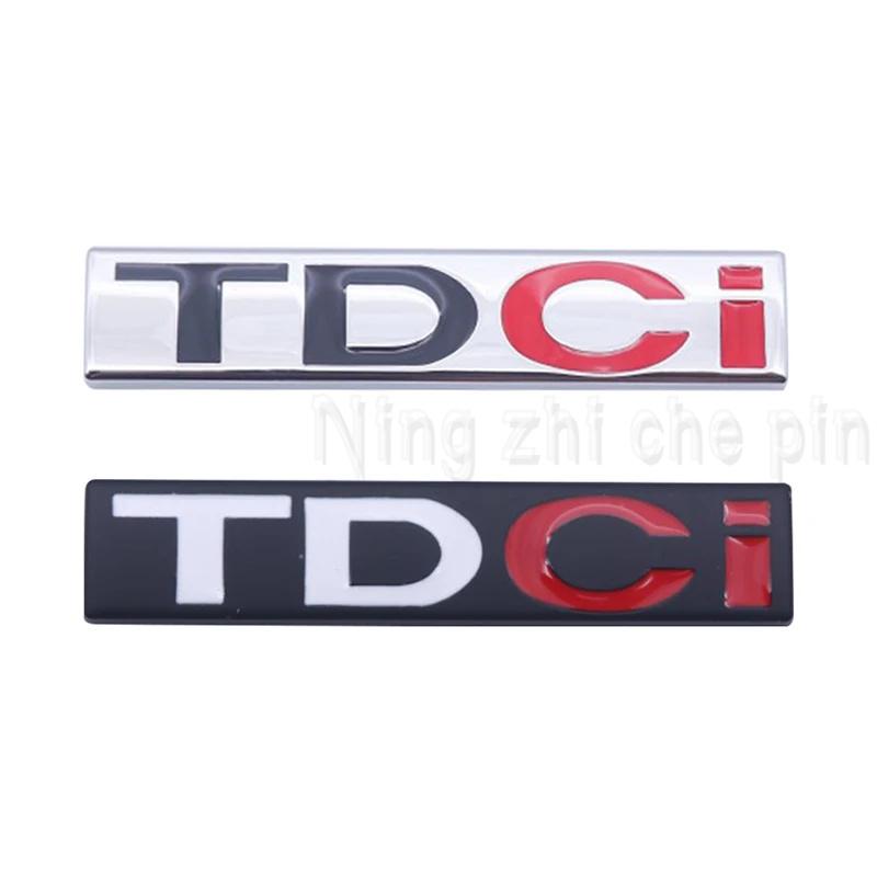 AJK1 3D Metal TDCI Letters Car Rear Trunk Emblem Badge Sticker Decals For Ford Explorer Kuga  Transit Accessories