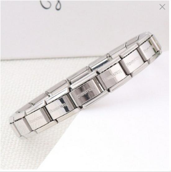 Beliebtes modulares Titanstahlarmband - Stilvolles DIY-Accessoire für Jugendpartys