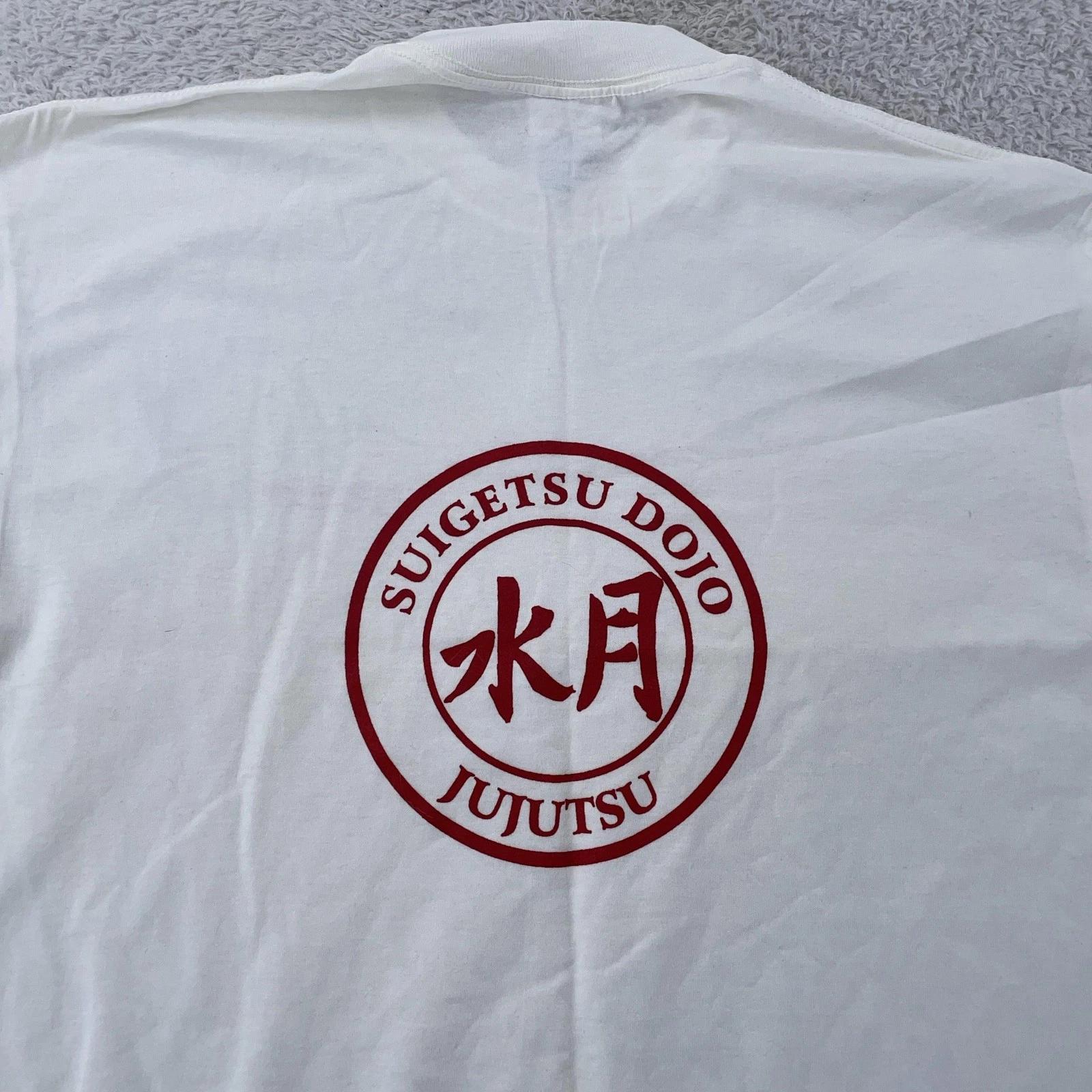 

Vintage Suigetsu Dojo Shirt Mens Large White Jujutsu Martial Arts Greenlawn NY 4XL
