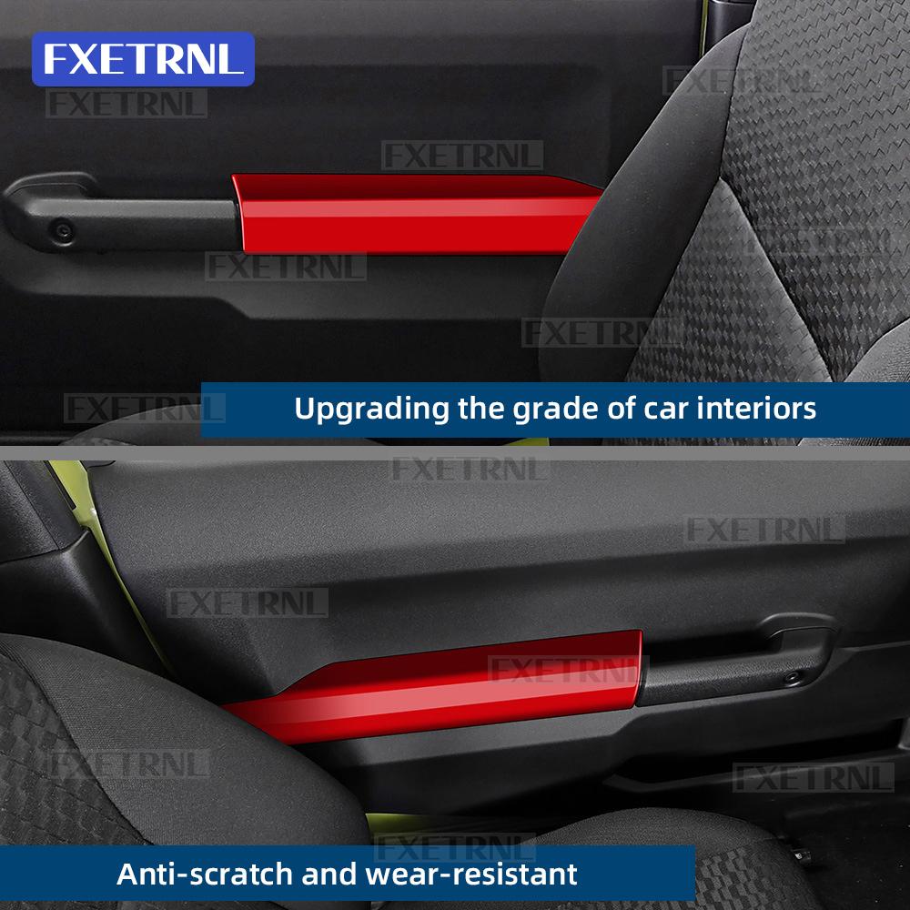 Rear Door Armrest Protective Cover for Suzuki Jimny JB64 JB74 2018 2019 2020 2021 2022-2026 3 Door Interior Trim Accessories