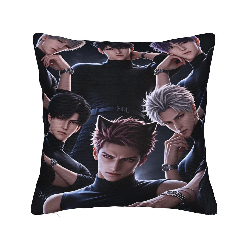 V-Valko L-Love and Deepspace Pillow Cover Novelty Pillow Case For Living Room Bed Chair Soft Pillowcases Birthday Gift