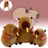 Plush Toys Capybara Cartoon Animals Doll Xmas Gifts Ornament Christmas Garnish