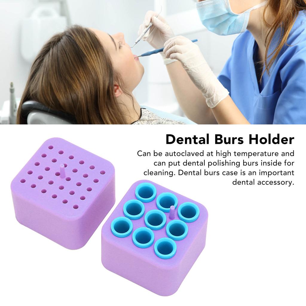 Dental  s Holder Dustproof Plastic Multi Holes Large Capacity Cleaning Autoclaved Dental  s Case
