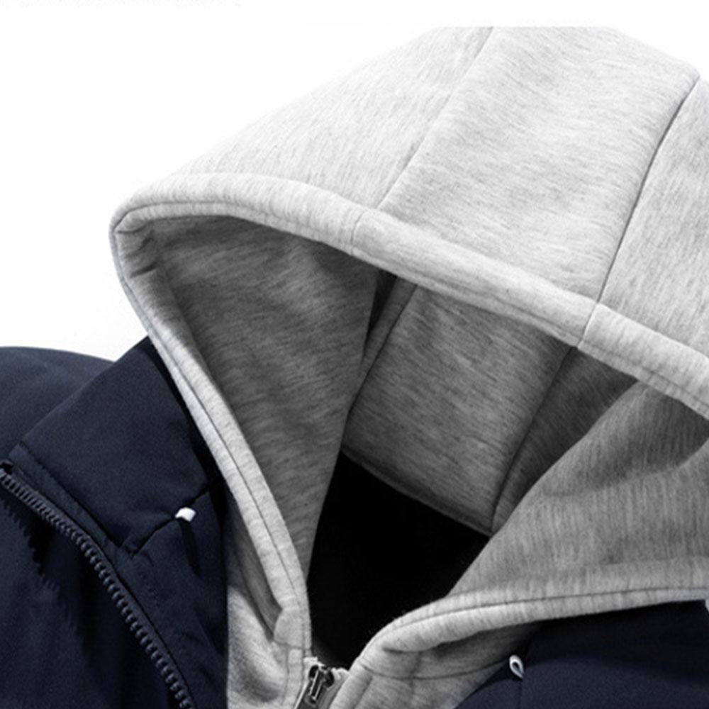 Vestiti Invernali 2024 Cappotto Imbottito con Cappuccio da Uomo Parka Spessi da Uomo Giacca Outdoor Antivento Streetwear Felpe Harajuku