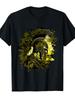 Spartan Warrior Gladiator Helmet GreekTShirt 100 Cotton ONeck Short Sleeve Summer Casual Unisexs Tshirt Streetwear