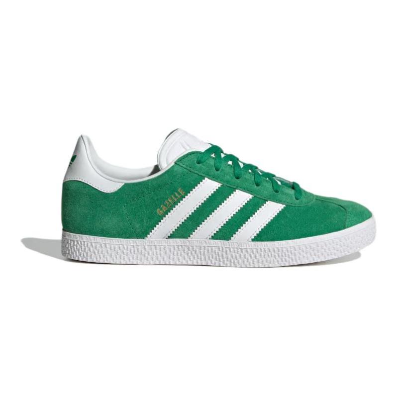 Adidas Originals GAZELLE Low Top Kids' Skateboarding Shoes Green White Teenagers Sneakers IE5612