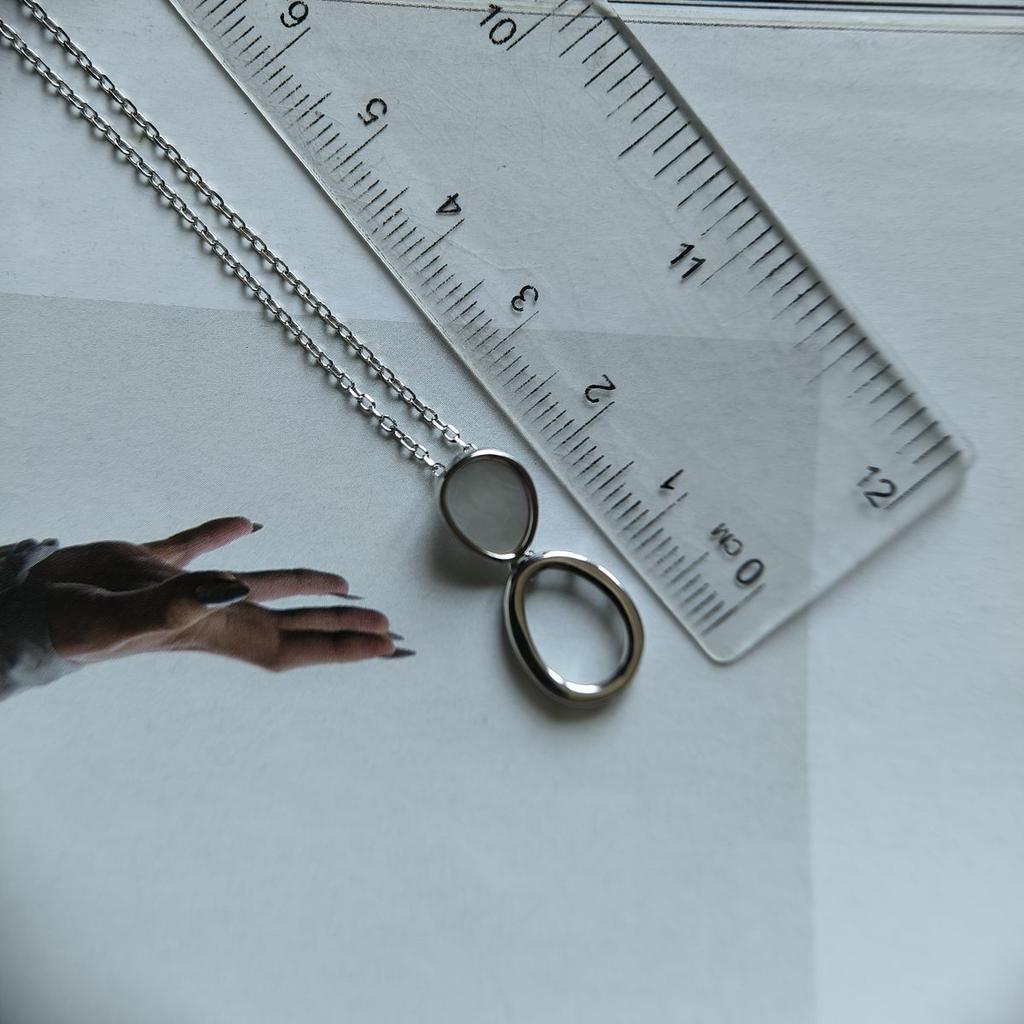 Серебряное колье с натуральным перламутром, вес изделия 2,63 гр (60002291)