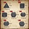 Mystery Skull Metal DND Dice Set for Dungeons and Dragons, Unique Magic RPG Role Playing Game Accessories Gifts