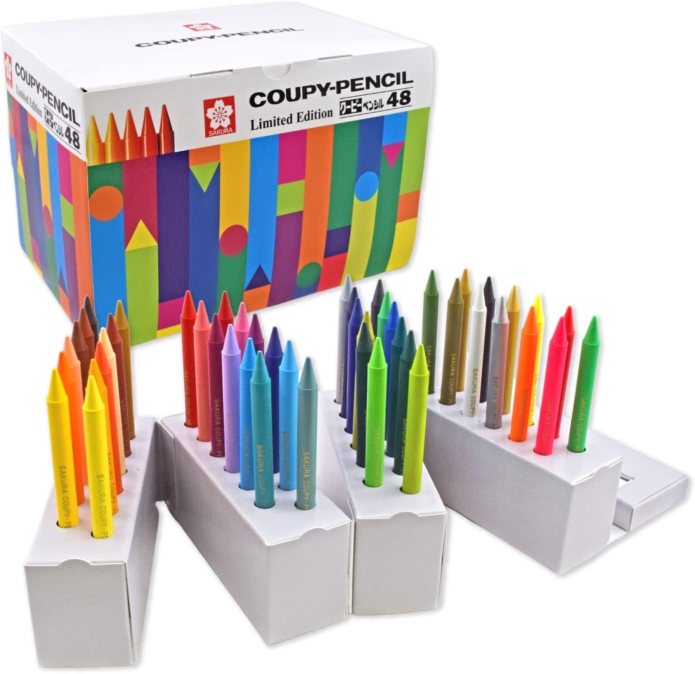 

Sakura Crepas цветной карандаш Coupy Pen Pen Pen Stand Type 48 цветов FY48-AZ