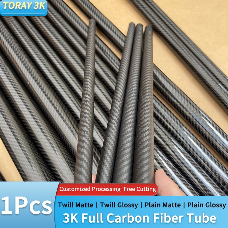 3k Carbon Fiber Tube Twill Matte OD18 20 21 22 23 24 25 26 27 28 29 30 32 35mm Length 1000mm Drone AccessoriesCarbon Fiber Tube
