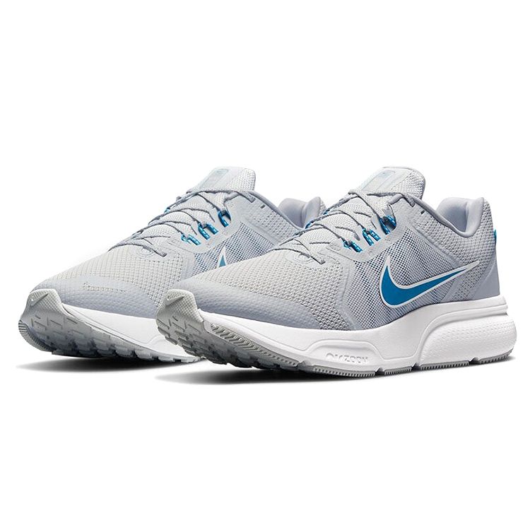 Nike Zoom Span 4 Pure Platinum Imperial Blue Men Sneakers Grey DC8996-010