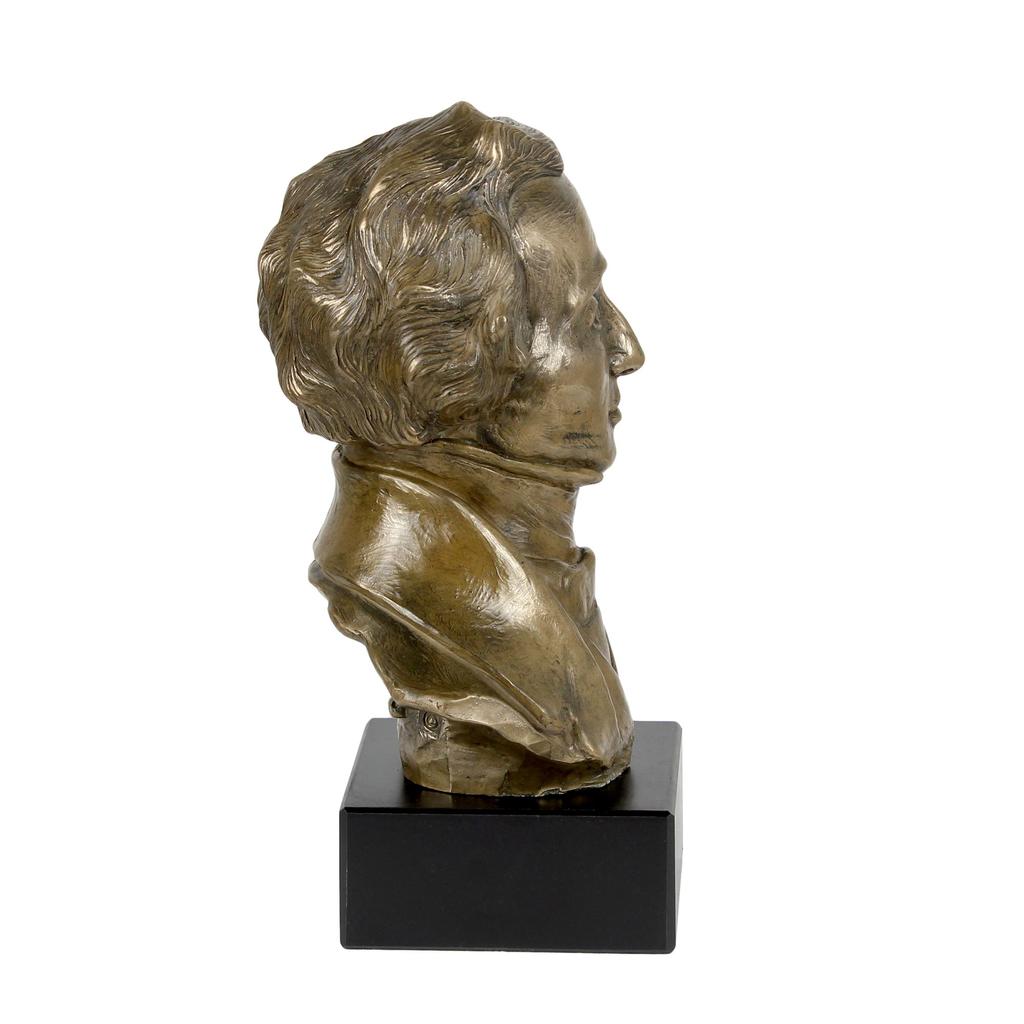 Felix Mendelssohn - marble bust, statuette of a famous person, decoration for office, school, and hotel by the Art-Dog brand