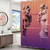 Statue David Graphic Designer Polyester Shower Curtain Waterproof Rust Resistant Grommet Easy Care Wipe Clean Durable