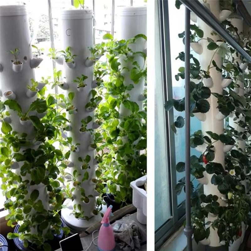 M-Moderno-Contenitore Torre Verticale Idroponica Tazza per Piantagione Idroponica Fai-da-te Contenitore per Fiori Vaso per Crescita Piante Tazza