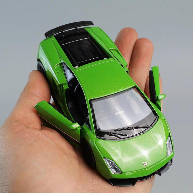 5 Inch Metal Car Simulation Diecast & Toy Vehicle Lamborghini LP570-4 Gallardo Supercar RMZ City 1:36 Alloy Model Gifts For Children