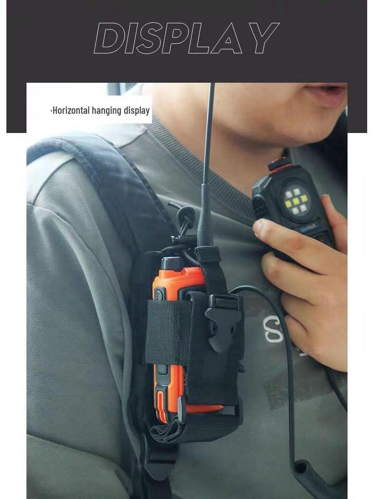 Outdoor Tactical Walkie Talkie Bag - Retractable, Ultralight, Small & Large Sizes Available