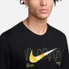 Nike Logo Letter Print Pattern Crew Neck Fitted Short Sleeve T-Shirt Men T-Shirts Black FV8390-010