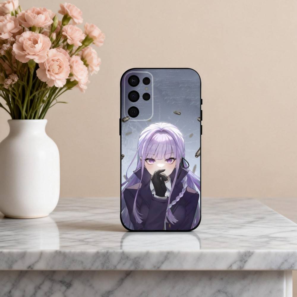 K-Kyoko K-Kirigiri Danganronpa Cute Phone Case For Samsung S25,S24,S21,S22,S23,S30,Ultra,S20,Plus,Others Soft Black Case