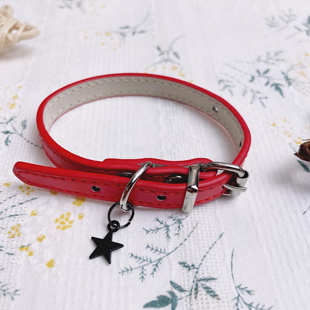 Star Cotton Doll Neck Collar Leather Plush Doll Necklace Cotton Doll Necklace  20cm Cotton Doll