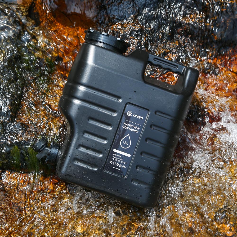 

12L Water Storage Container with Faucet Drinking Water Bucket Large Capacity Water Container Jug for Vehicle Car Camping China Mainland