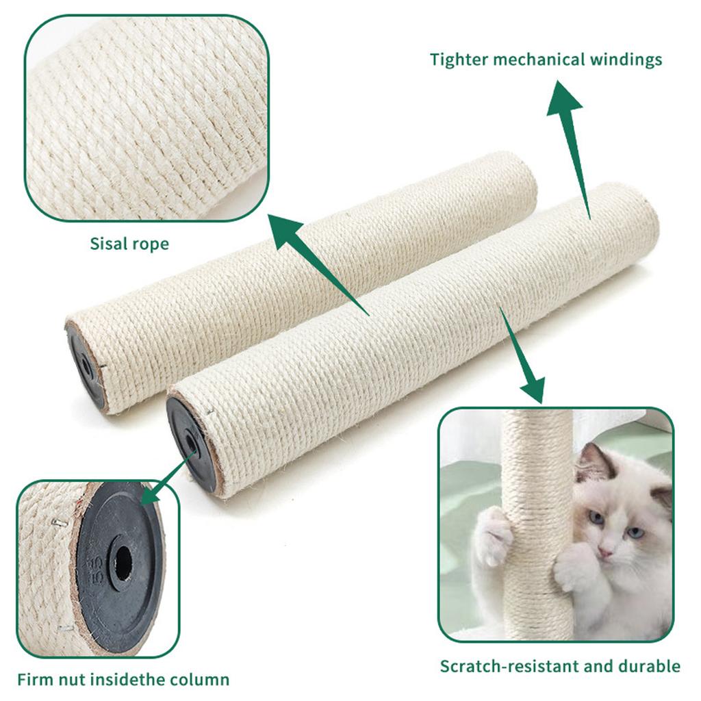 Pet  Scratching Post for  Tree DIY  Climbing Frame Replacement Post  Toy Sisal Rope Entangle Scratch Furniture