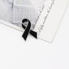 10 Piezas Pin Insignia Lazo Negro Broche Funerales Pin Conmemorativo Esmalte Lazo Negro Aleación Pin Insignia Broche Accesorio de Ropa Pin