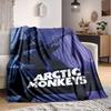 1Pc Arctic Monkeys Live Performance Flannel Blanket, Soft And Comfortable, Casual Warm, Camping Travel, Christmas, Halloween Xmas Gift. G1288