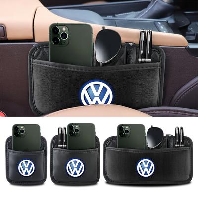 Valve Stems Caps Car Side Door Seat Back Organizer Box Leather Storage Bags For Volkswagen VW Golf Passat CC Bora Tiguan B6 B7 M SV6 Jpfn1