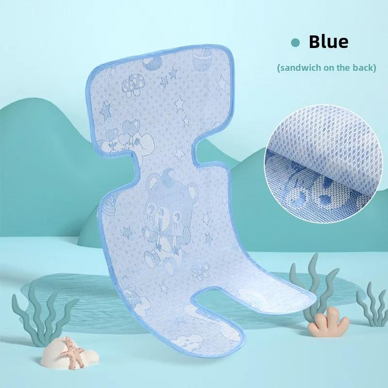 1PCS Washable Baby Stroller Seat Pad Summer Cooling Mat for Car Seat High Chair Pushchair Universal Sleeping Cushion