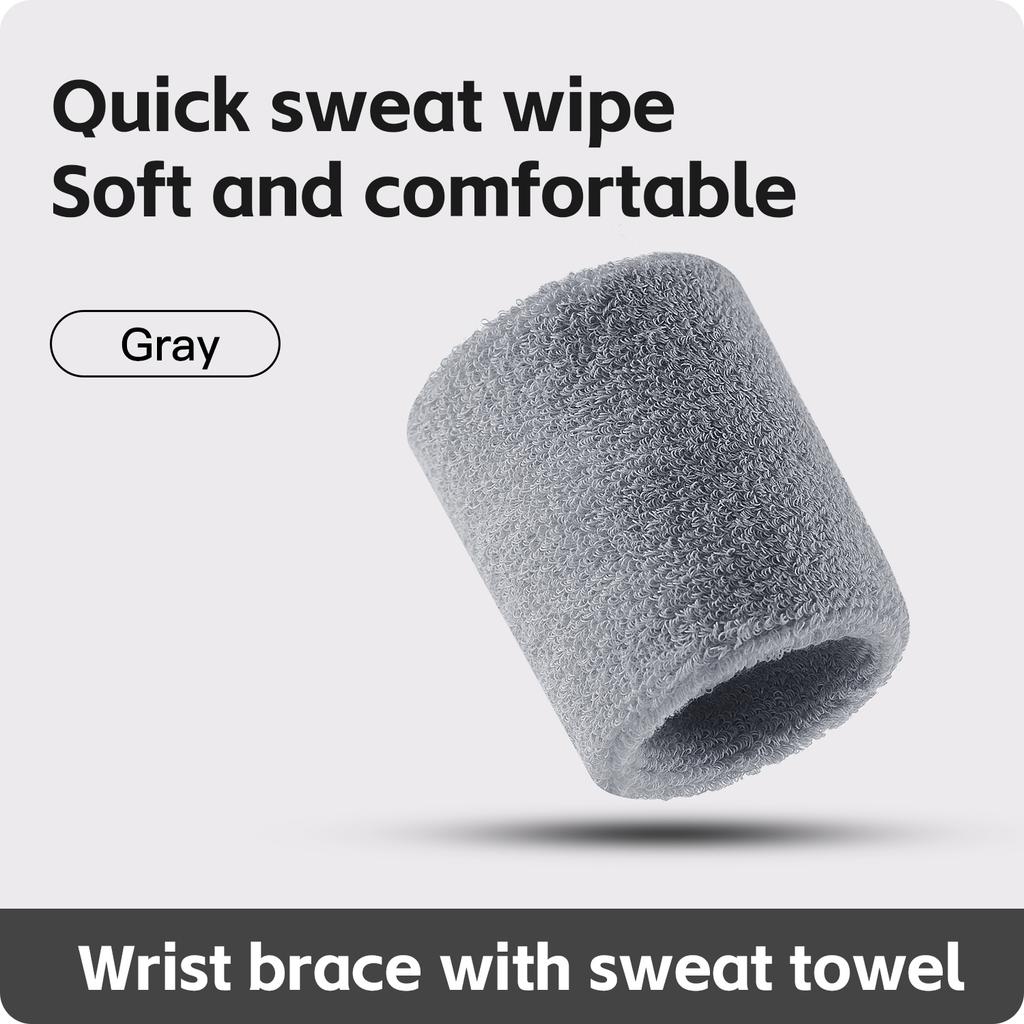 1 Pc Towel Sports Wrist Bands Tennis Sweat Bands Wrist Guard Basketball Fitness Sweatbands Wrist Wrap Wrist Protection Badminton