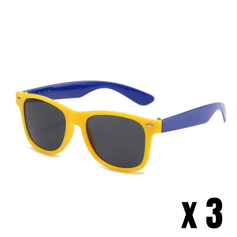 3Pcs/Pack Fashion Trend Children'S Sunglasses Uv Protection For Boys And Girls Outdoor Beach Shades Glasses Eye Protection