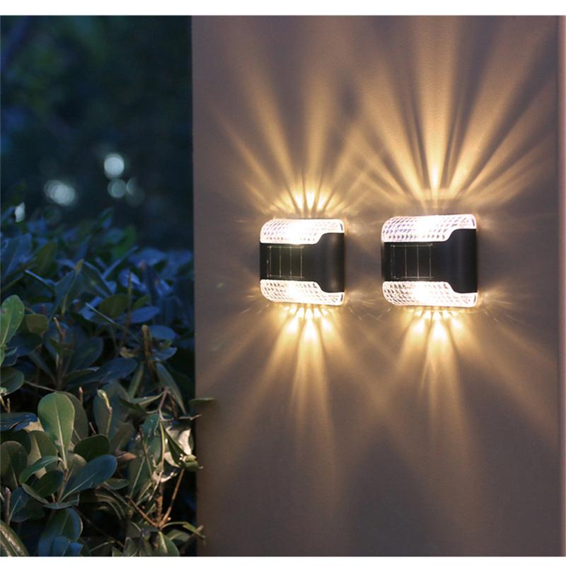 Solar Wall Light Outdoor Waterproof Up Down Luminous Lighting Garden Decorative Solar Lamps Stairs