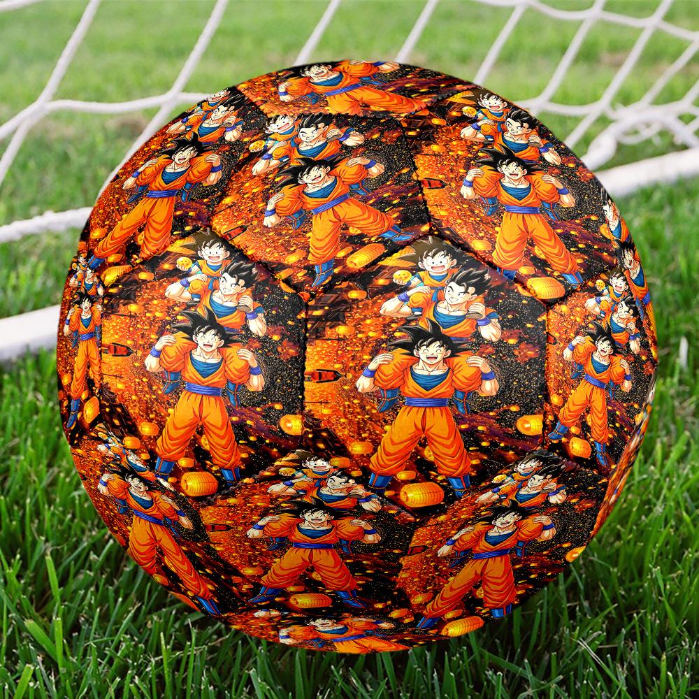 DRAGON BALL Print Size 5 Soccer Ball, Standard Match Football for Sports Game and Team Practice, Ideal Gift for Soccer Fans