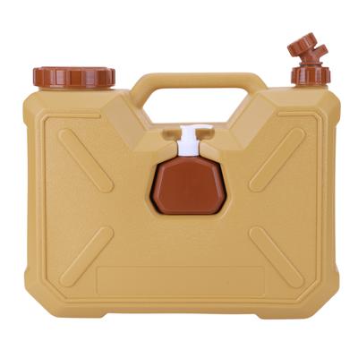 12L Emergency Water Storage Tank with Spigot and Hand Sanitizer Bottle No Leakage Camping Bucket for Outdoor Hiking Picnic