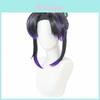 Perruque Cosplay Kochou Shinobu de Demon Slayer avec Headwear Papillon Pour Fan d'Anime Fête Costumée