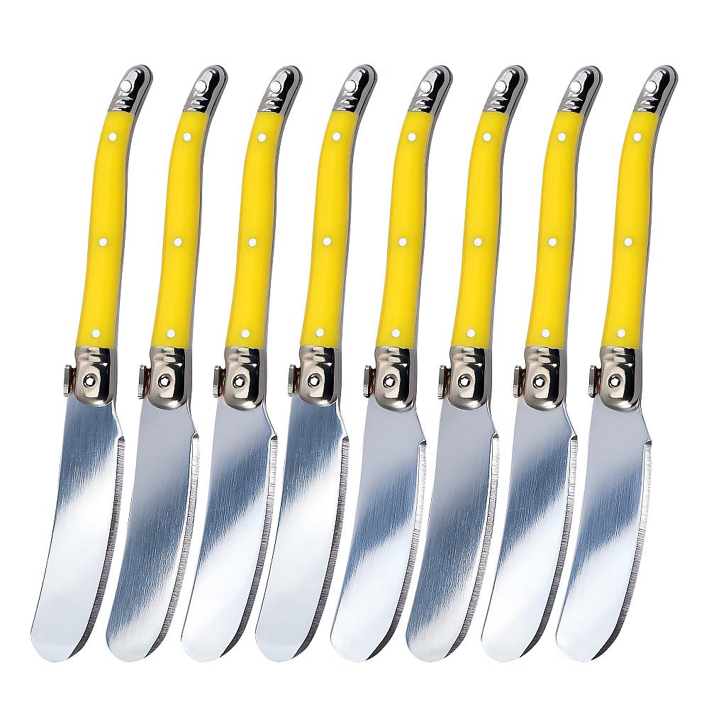 8Pcs Colorful Cheese Knife Set Butter Spatula Knife Cheese slicer Cream Jam spreader Dessert cutting knife Baking tool