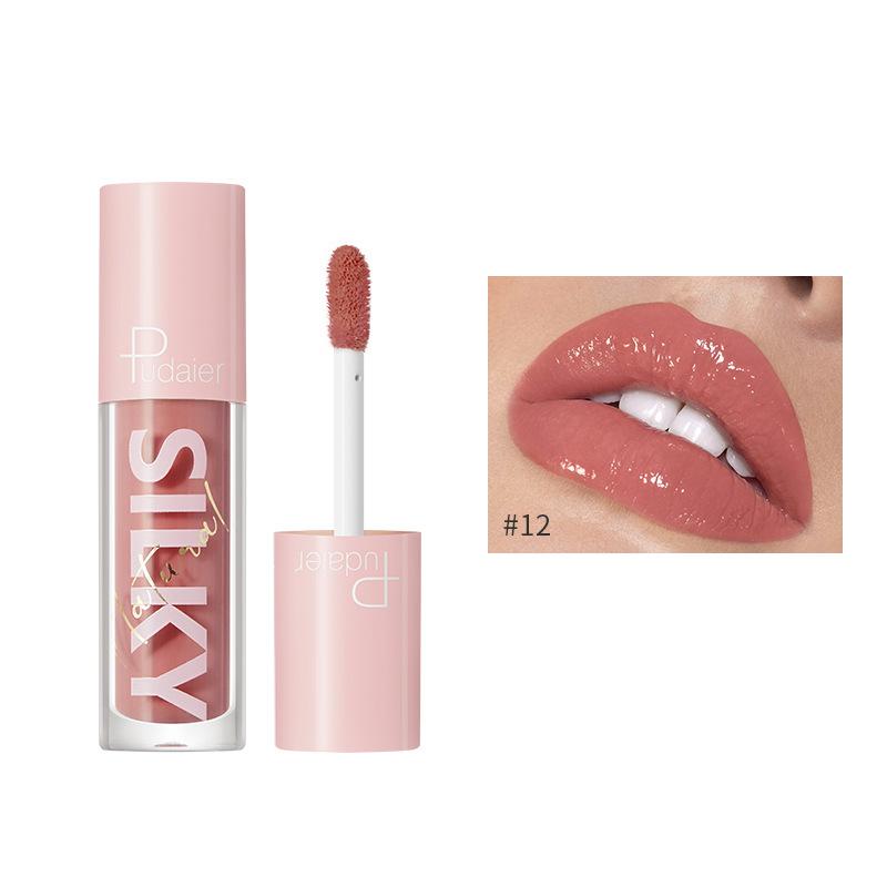 16 Farben Klarer Lipgloss Lipgloss Antihaft-Cup Lipgloss Spiegel Feuchtigkeitsspendende Lip Glaze Feuchtigkeitsspendend