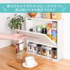 Concealed Condiment Rack, Slim, Spice Rack, Kitchen Rack, Approx. 45.5cm W X 11.8cm D X 41.5cm H, Drawer, Space-Saving Storage, Easy Access, Stainless