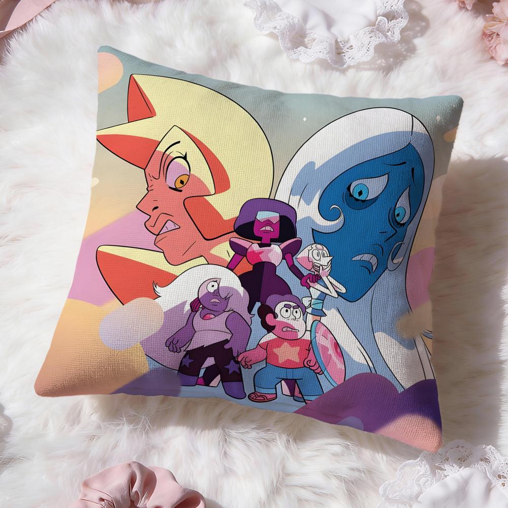 S-Steven Universe FutureS Cushion Cover Premium Comfort Reversible Pillow Cove -Two in One Design for Any Room & Car Interior