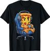 Funny Gamer Pizza Gaming Video Game Enthusiast T-Shirt