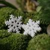 10Pcs New Craft Accessories Resin Decor Landscape Ornament Snowflake Christmas Decoration Plant Pot
