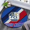 Custom Name FC Luzern Round Area Rug,Carpet Rug for Living Room Bedroom Sofa Playroom Decor,Non-slip Floor Mat