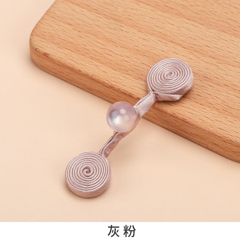 5 Pcs Cheongsam Tray Buckle a Word Buckle Hanfu Tang Suit Button Accessories Chinese Handmade Button Clothing Bead Decorative