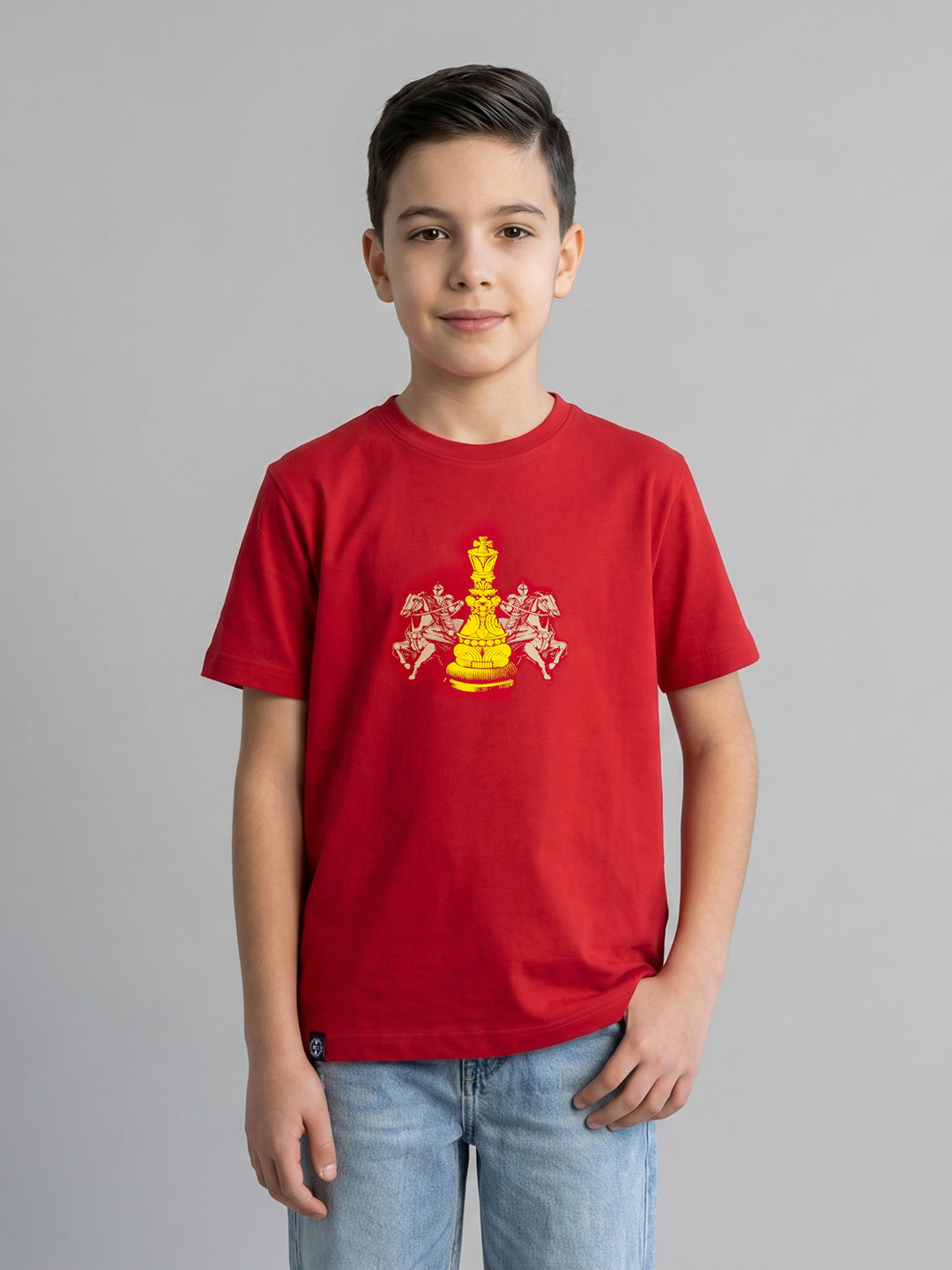 Monte Carlo Boy Oversized Red Tshirt 4-5 Years