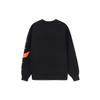 Li Ning Training Series Color Block Logo Print Loose Pullover Sweatshirt Unisex Sweatshirt Black AWDRD38-1